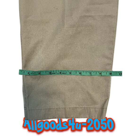 L.L. Bean Khaki Chino Pants Women’s Size 18R Cotton Casual Workwear - Picture 8 of 9